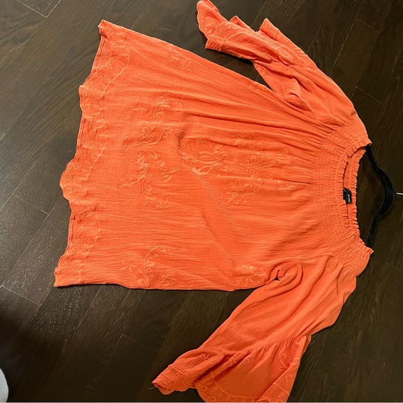 Orange 100 per cent cotton shirt - Picture 5 of 5